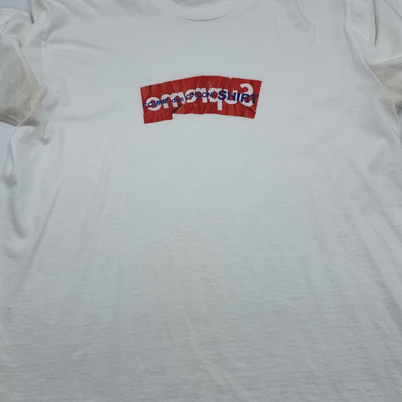 Supreme Commes Des Garçons Box Logo Shirt Large - Picture 2 of 8